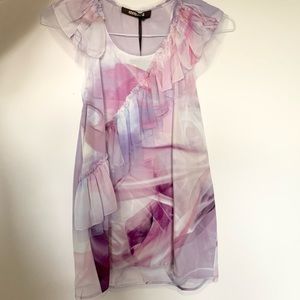 🆕 Roberto Cavalli | Watercolor Silk Blouse Pink
